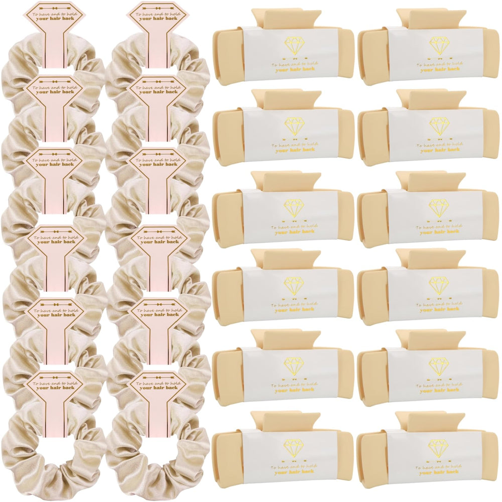 Loanzeg bridesmaid square clip 4.1 inch eight-pack for secure hold
