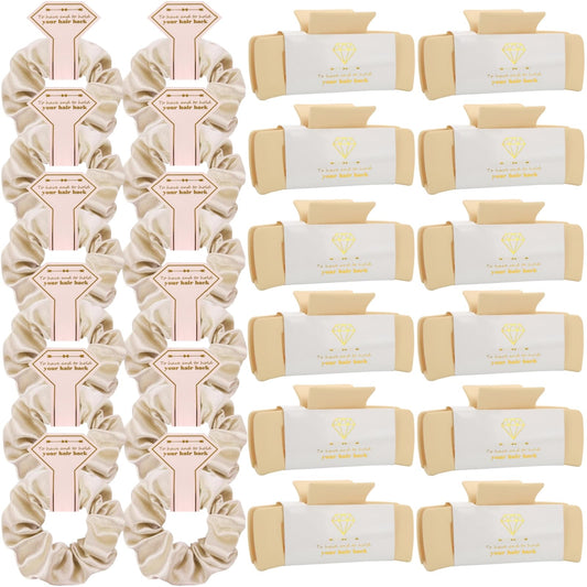 Loanzeg bridesmaid square clip 4.1 inch eight-pack for secure hold