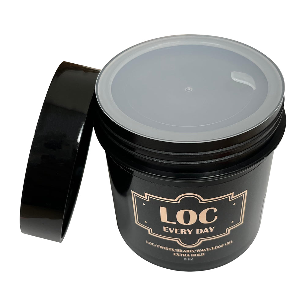 LOC Every Day Braid Gel used on edges to smooth frizz for a polished look