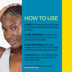 Locs styled with LOCK'N SLEEK for defined shape with no buildup