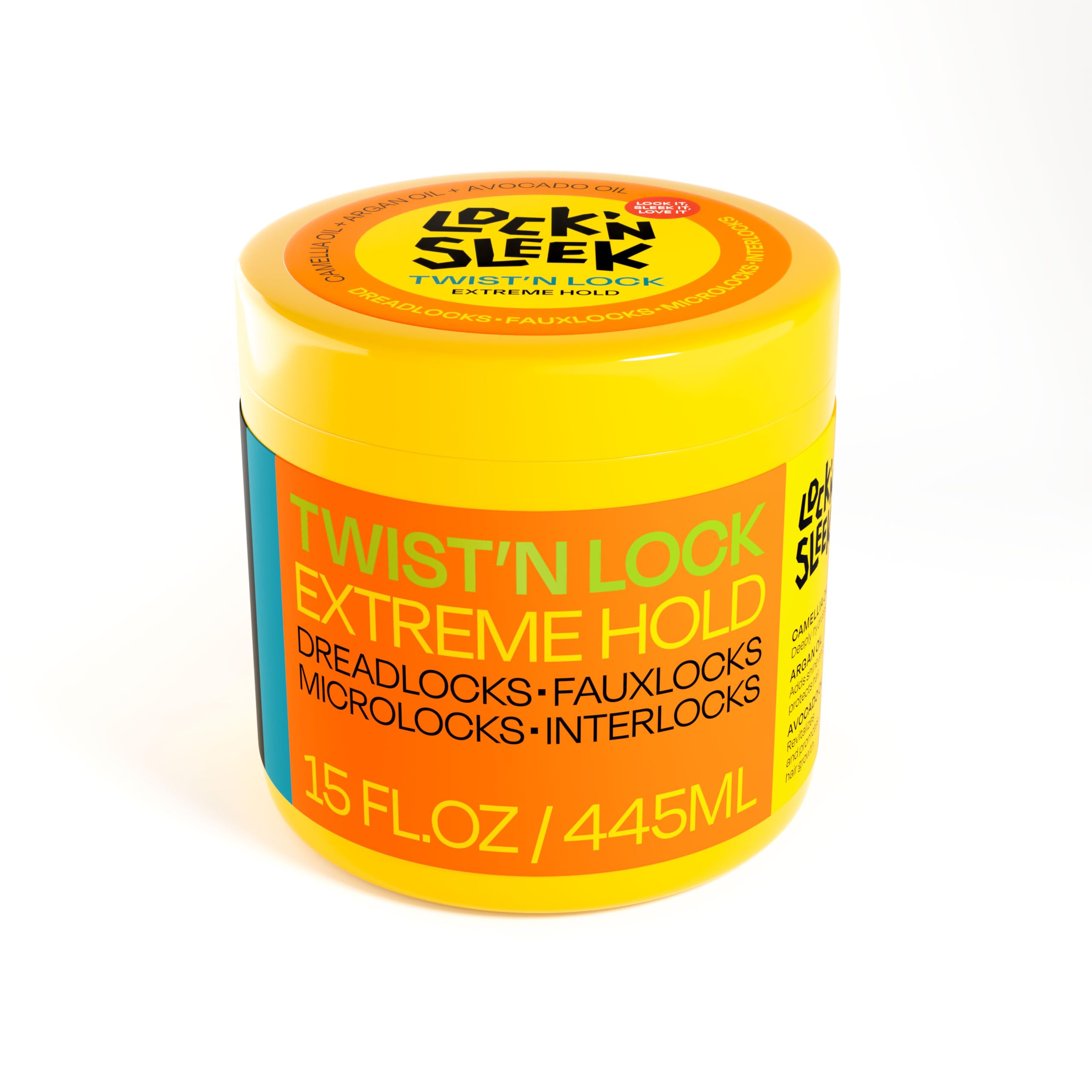 LOCK'N SLEEK braiding gel bottle showing extreme hold for braids