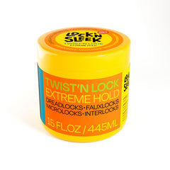 LOCK'N SLEEK braiding gel bottle showing extreme hold for braids