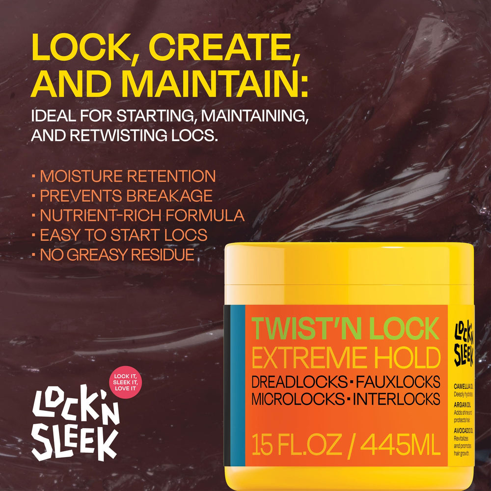 LOCK'N SLEEK flake-free shine from argan and camellia oils