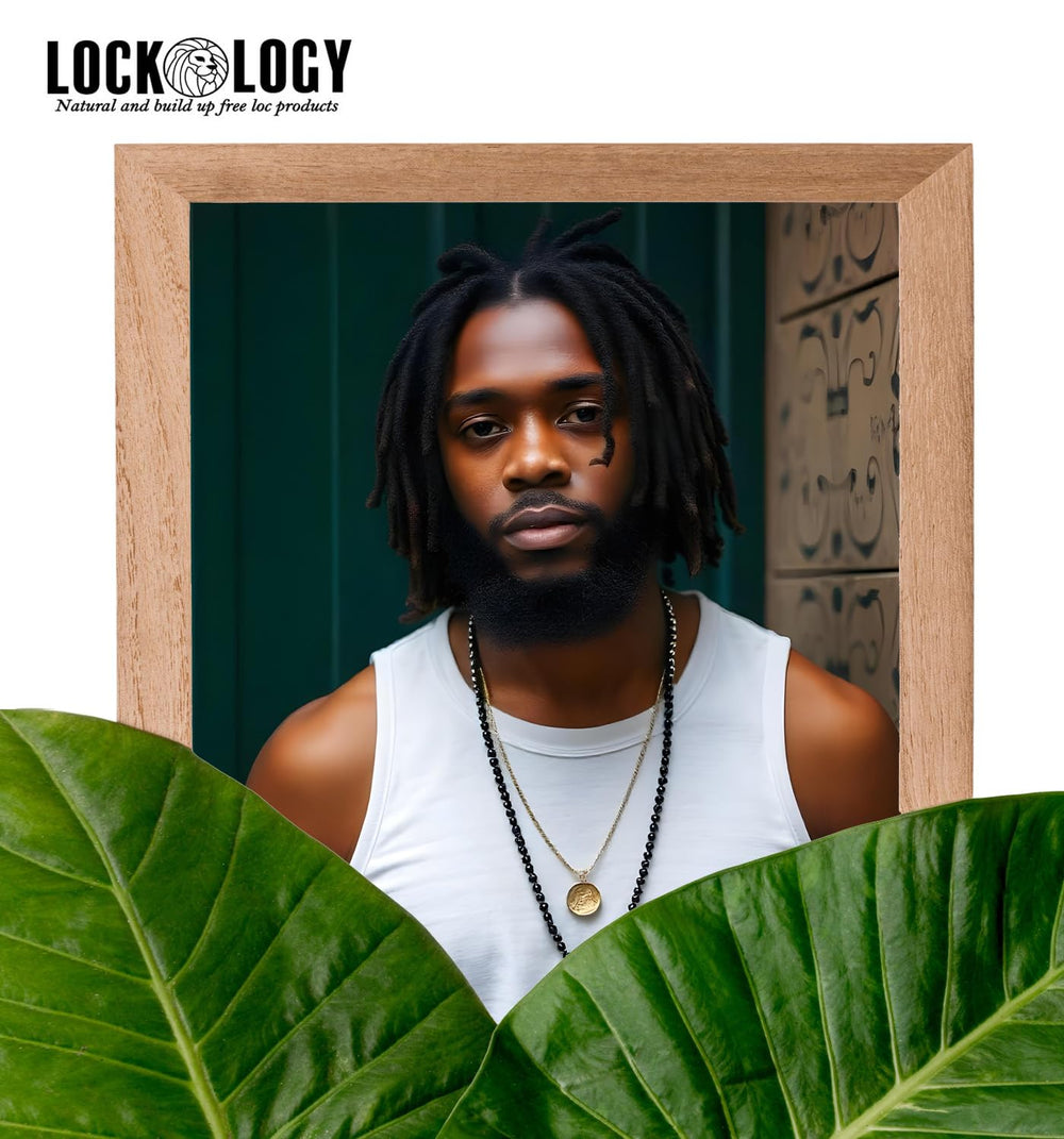 Lockology Loc Shampoo organic ingredients label emphasizing natural semi castille base