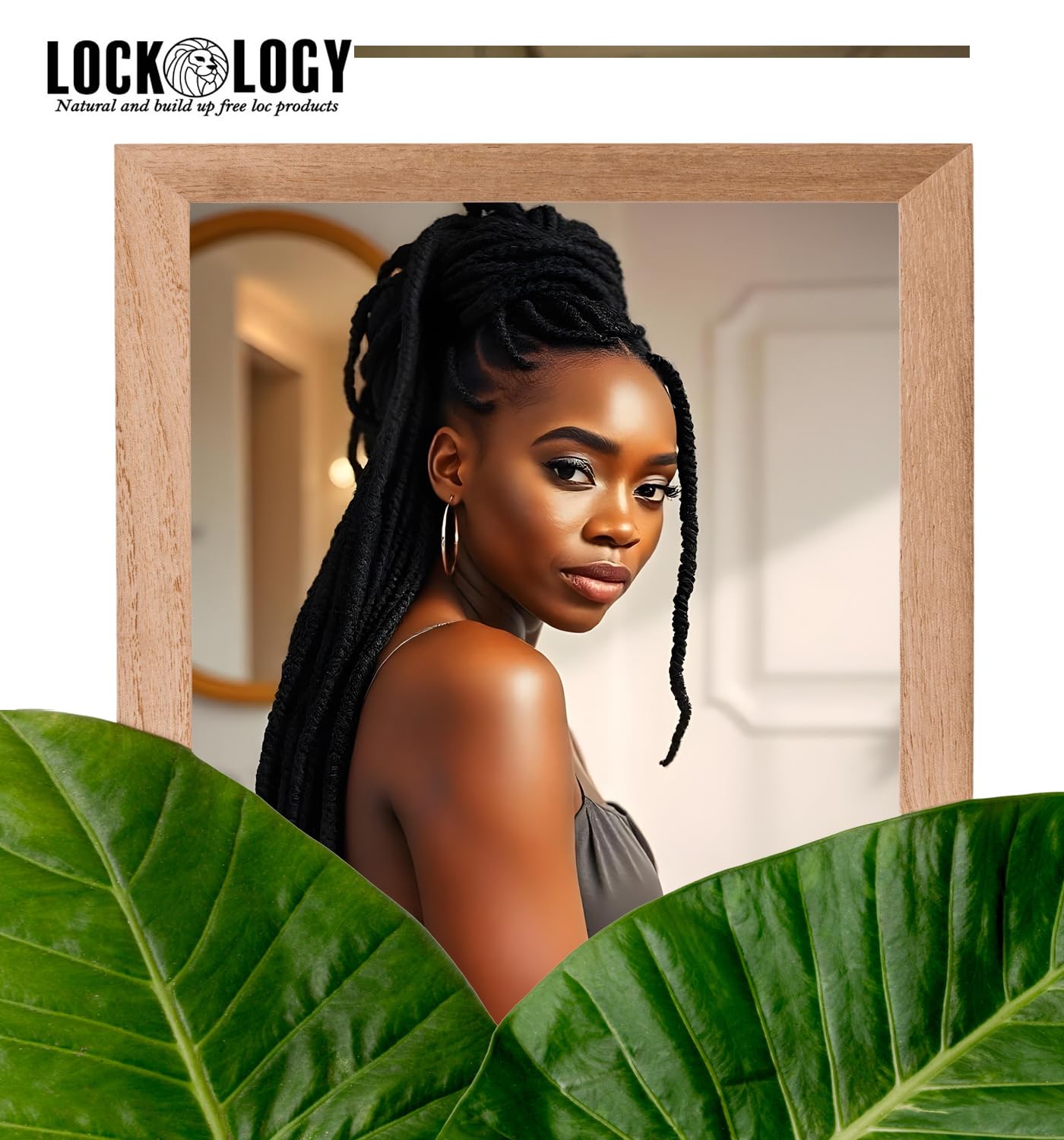 Lockology Rose Water Hair Mist for natural hair refresh between washes.