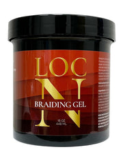 LOC N Braiding Gel 16oz for extra hold and frizz control.