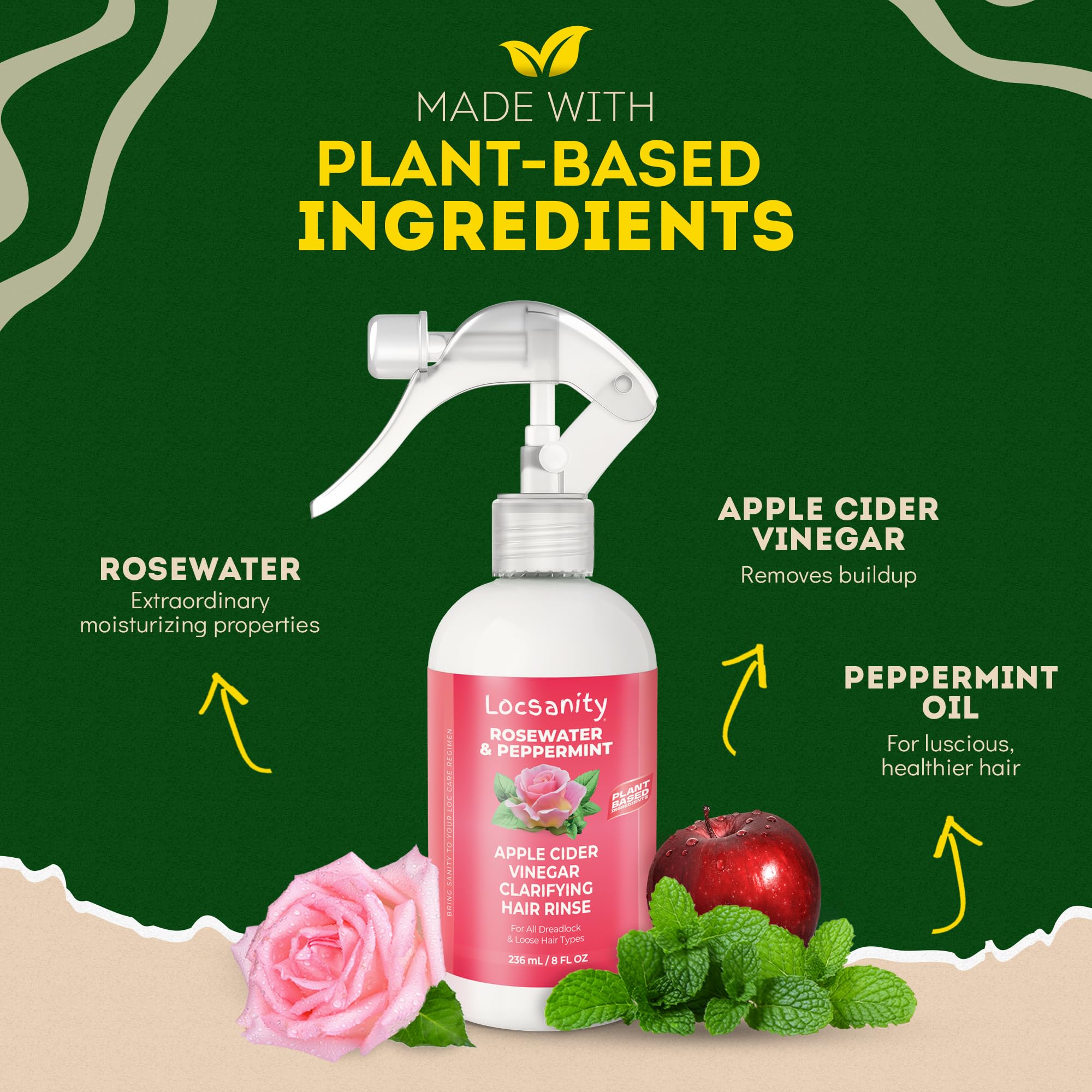 Locsanity detox visual conveys purifying effects on hair and scalp