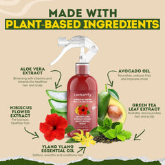 Locsanity Hibiscus Green Tea formula blends green tea hibiscus and ylang-ylang