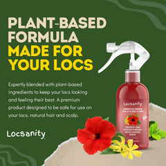 Locsanity Hibiscus Green Tea trial-size bottle for on-the-go hydration