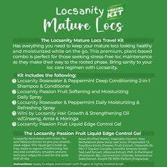 Locsanity passion-fruit loc softening spray bottle for smoother, more manageable locs