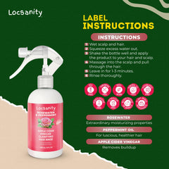 Locsanity shine after rinse shows natural glow and softness