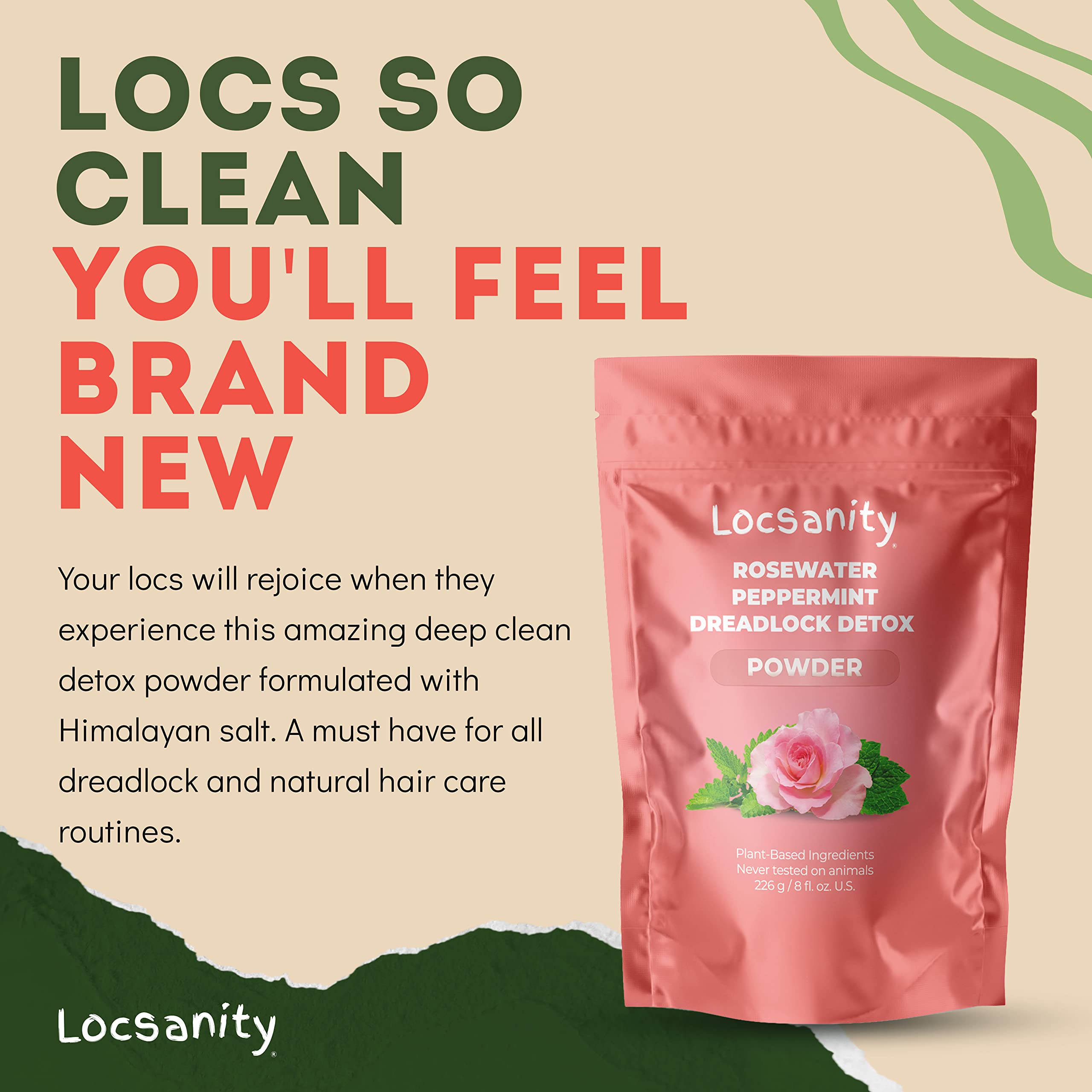 Spa-like clarifying treatment at home with Locsanity detox.