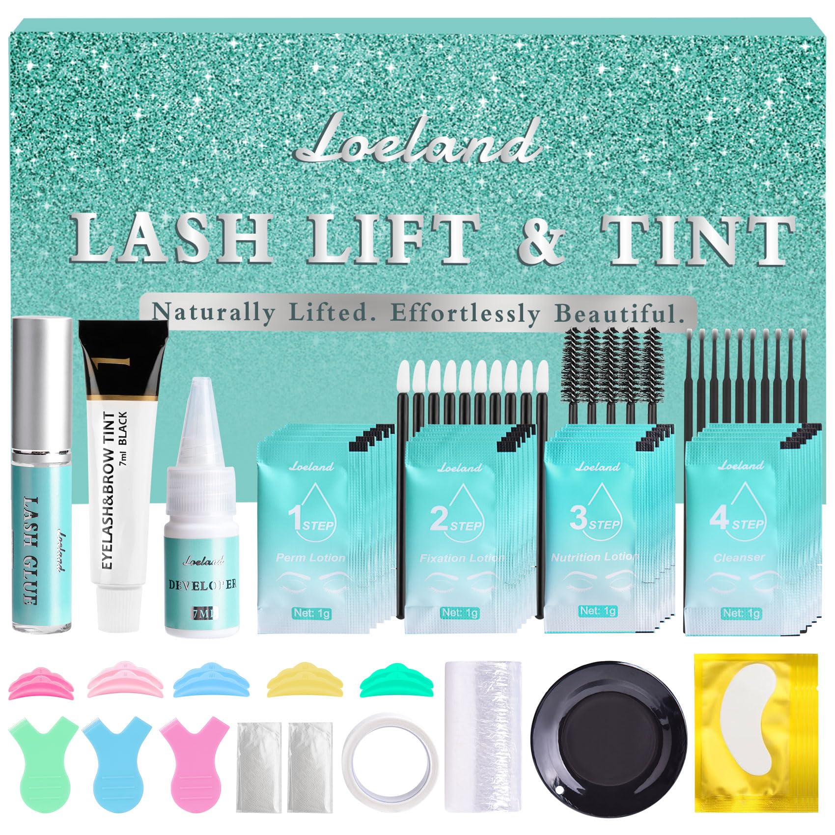Loeland lash lift kit box showing sleek packaging for at-home use