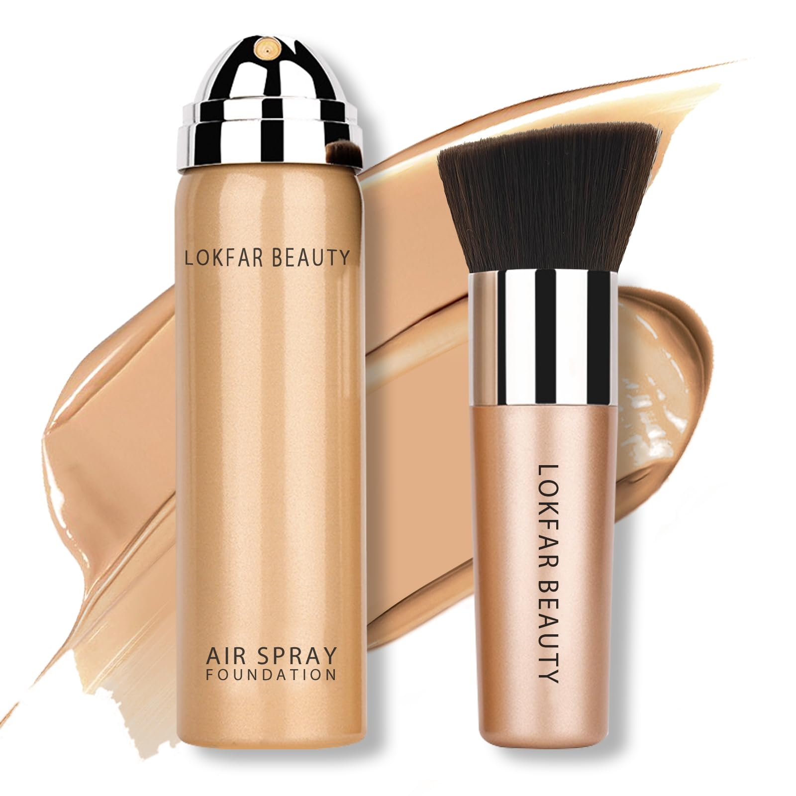 LOKFAR AirBrush Foundation Spray bottle delivering a smooth airbrushed finish.