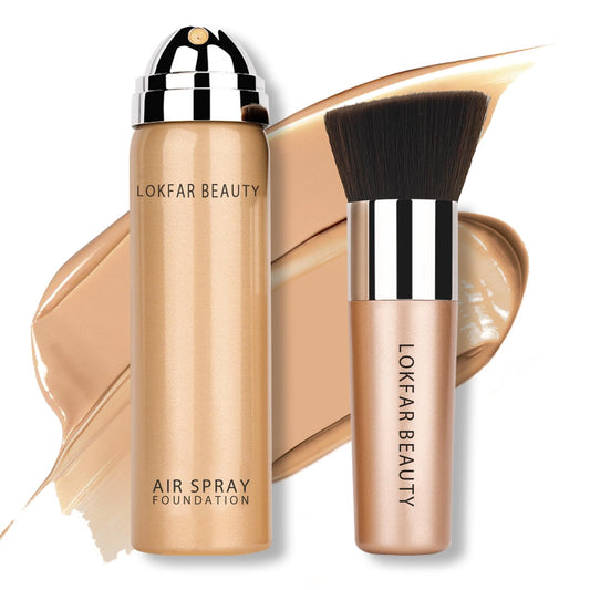 LOKFAR AirBrush Foundation Spray bottle delivering a smooth airbrushed finish.