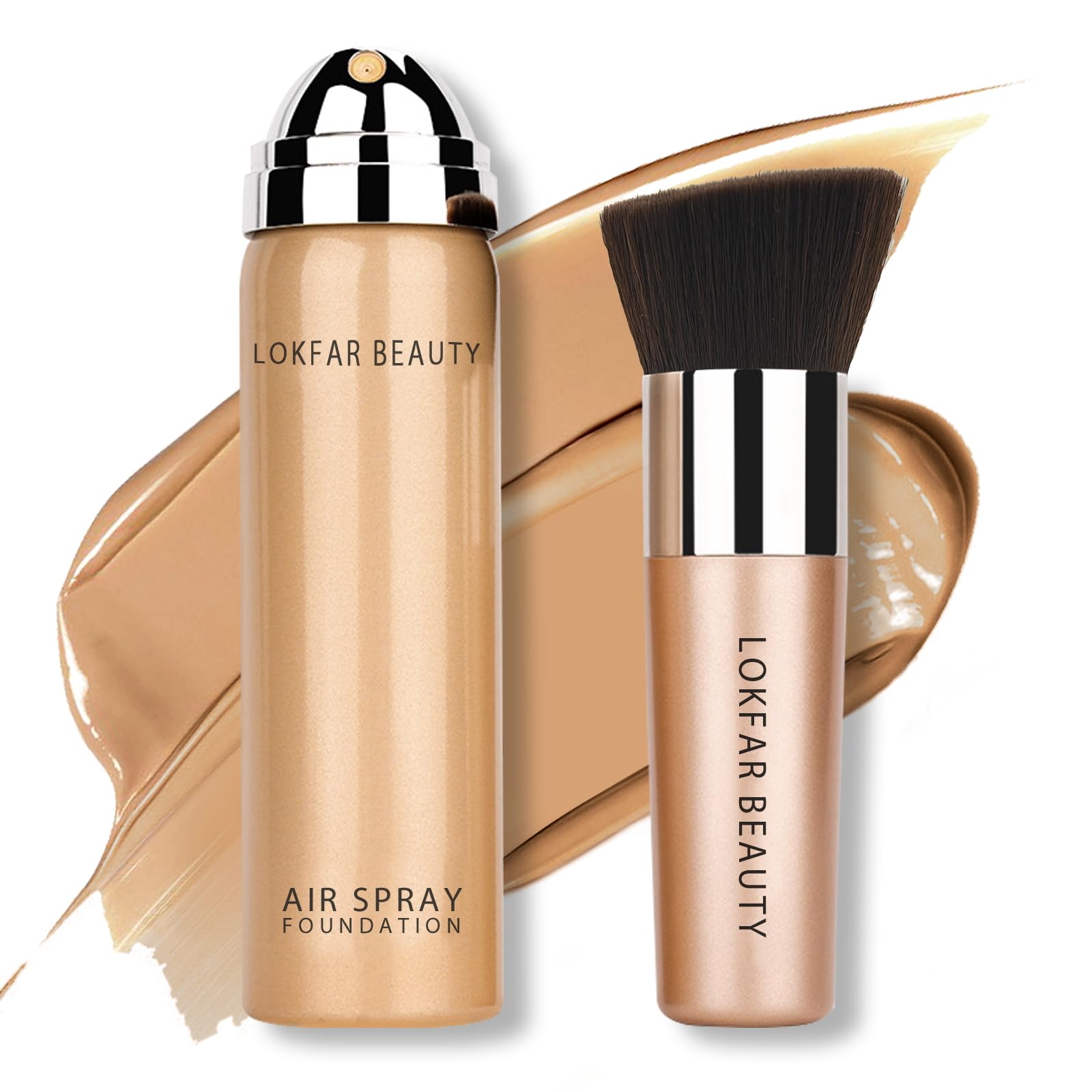 LOKFAR AirBrush Foundation Spray bottle delivers breathable, full-coverage perfection.