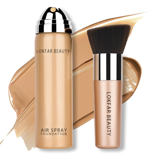 LOKFAR AirBrush Foundation Spray bottle delivers breathable, full-coverage perfection.