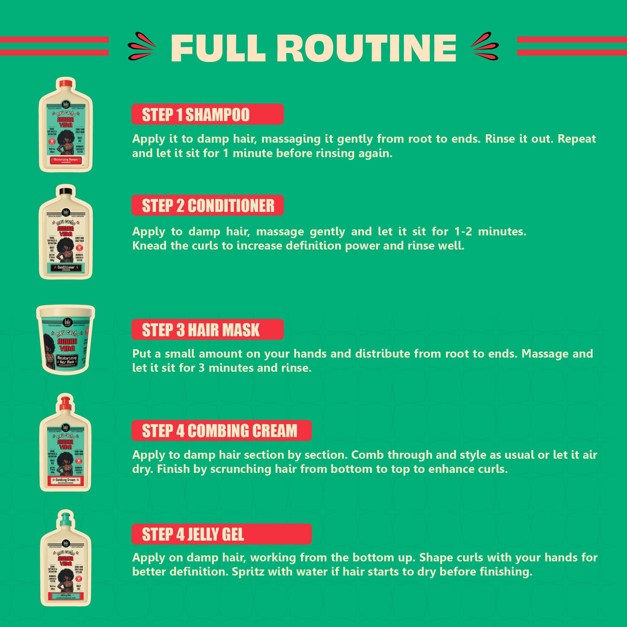 Lola From Rio all curl types image conveys inclusive curly hair routine.