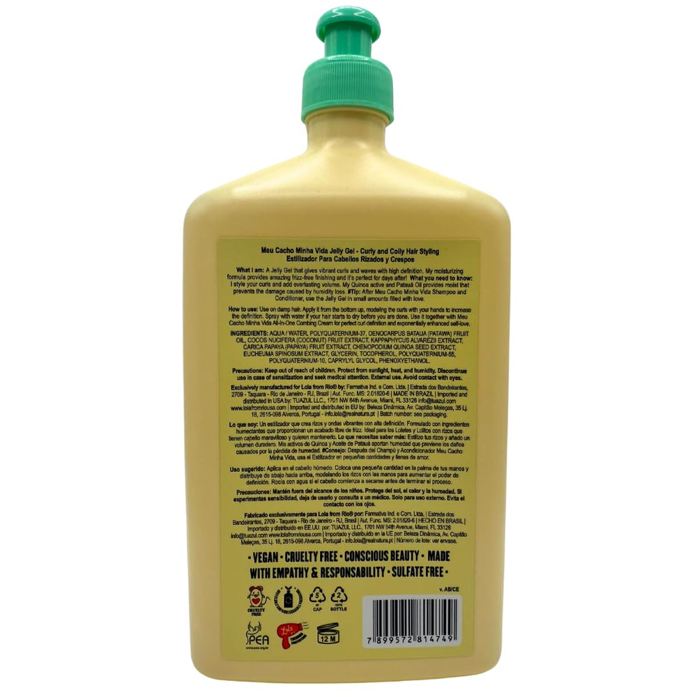 Lola From Rio curl-definition closeup highlights soft, defined curls without stiffness.