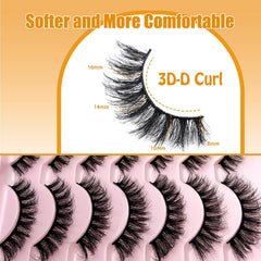 Loladook cat-eye D curl fluffy lashes add lift for a confident look