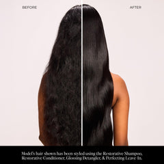 LolaVie Perfecting Leave-In travel-size bottle for frizz control and lasting smoothness.
