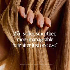 LolaVie Restorative Shampoo lather showing soft cleansing action