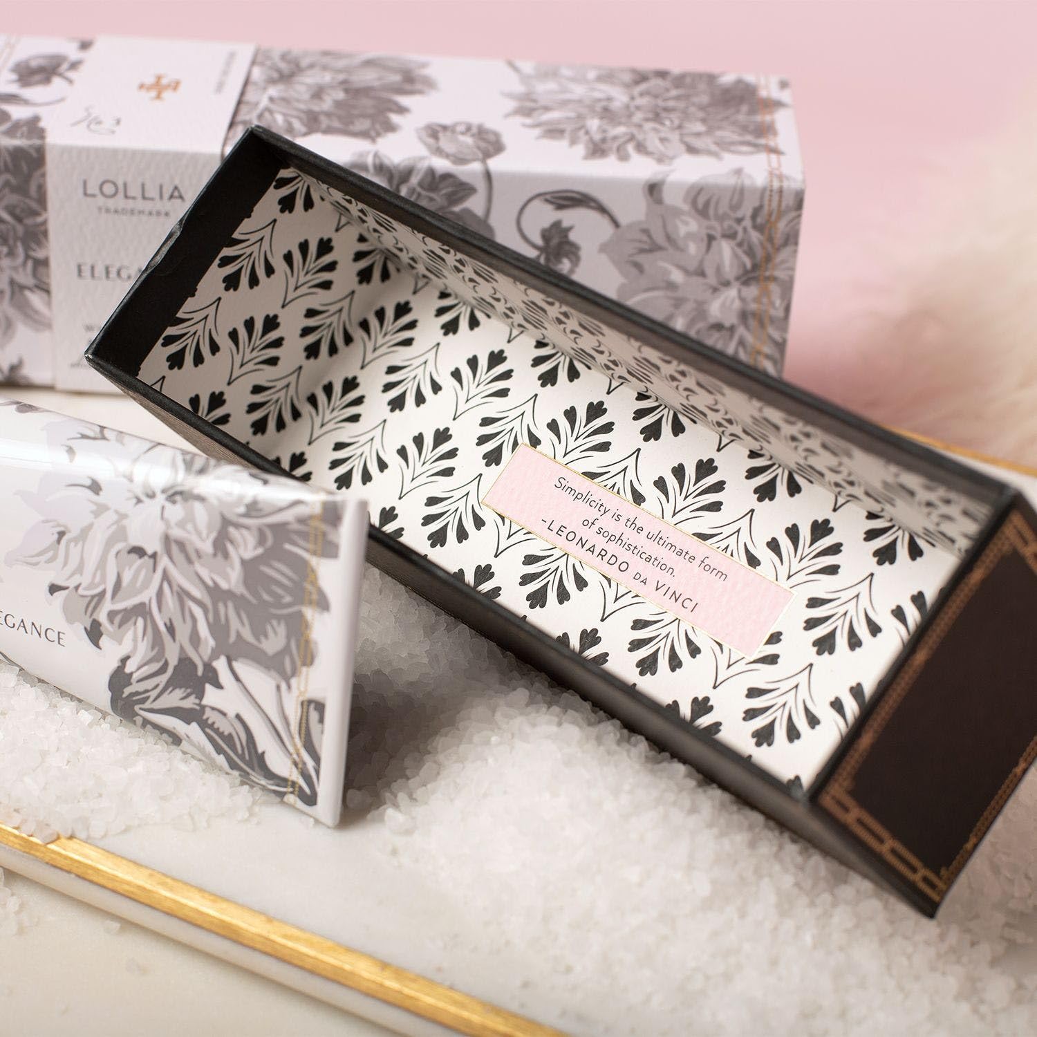 LOLLIA Elegance Handcreme cream swirl closeup showing smooth, quick-absorbing texture