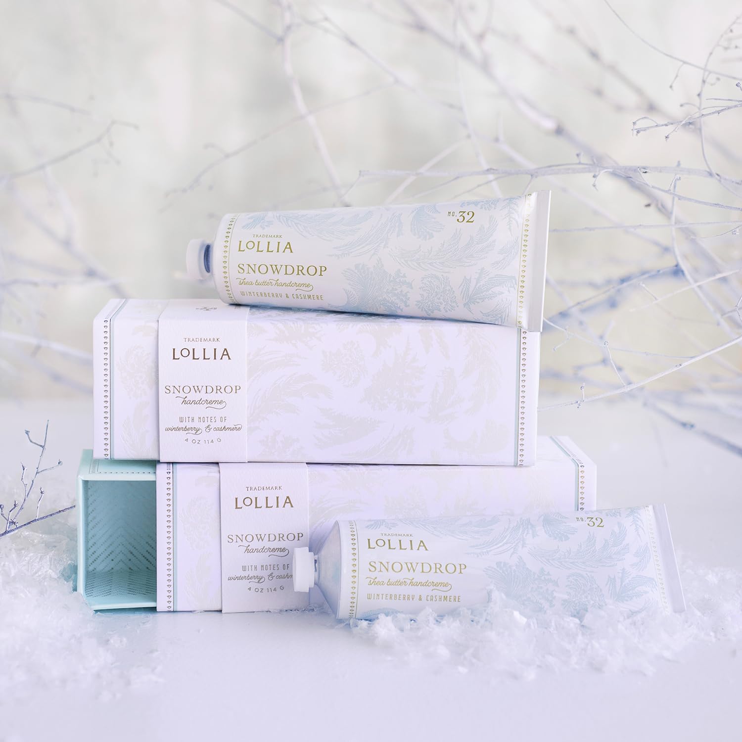 LOLLIA Snowdrop lavender aloe care supports soothing hydration throughout the day