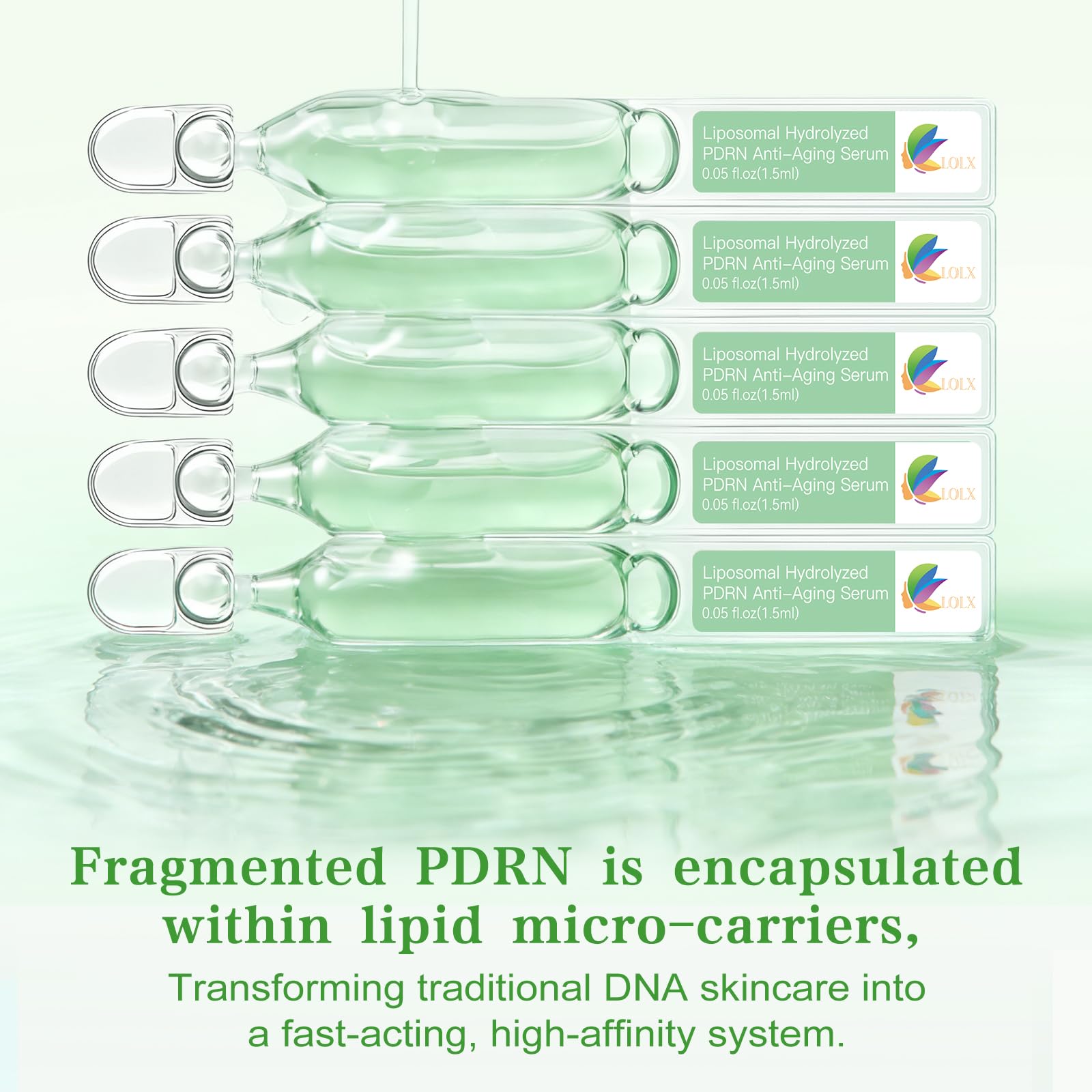 LOLX multi-active DNA complex promotes brighter, balanced skin with nutrient synergy.