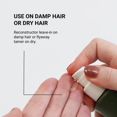 Loma Fortifying Reparative Tonic application shot demonstrates easy, even distribution.