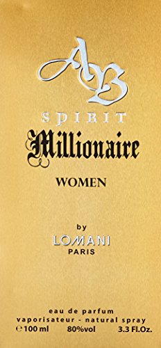 Lomani AB Spirit Millionaire bottle close-up highlights refined notes