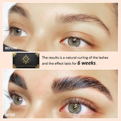 Lomansa lash lift glue with soft texture for quick, even lash shaping