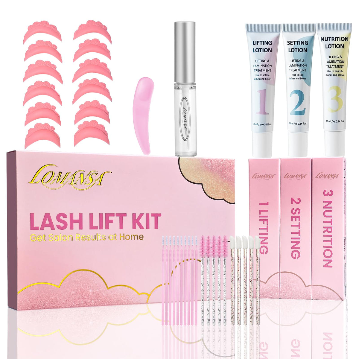 Lomansa Lash Lift Kit Open Eye Pads for precise, comfortable open-eye application.