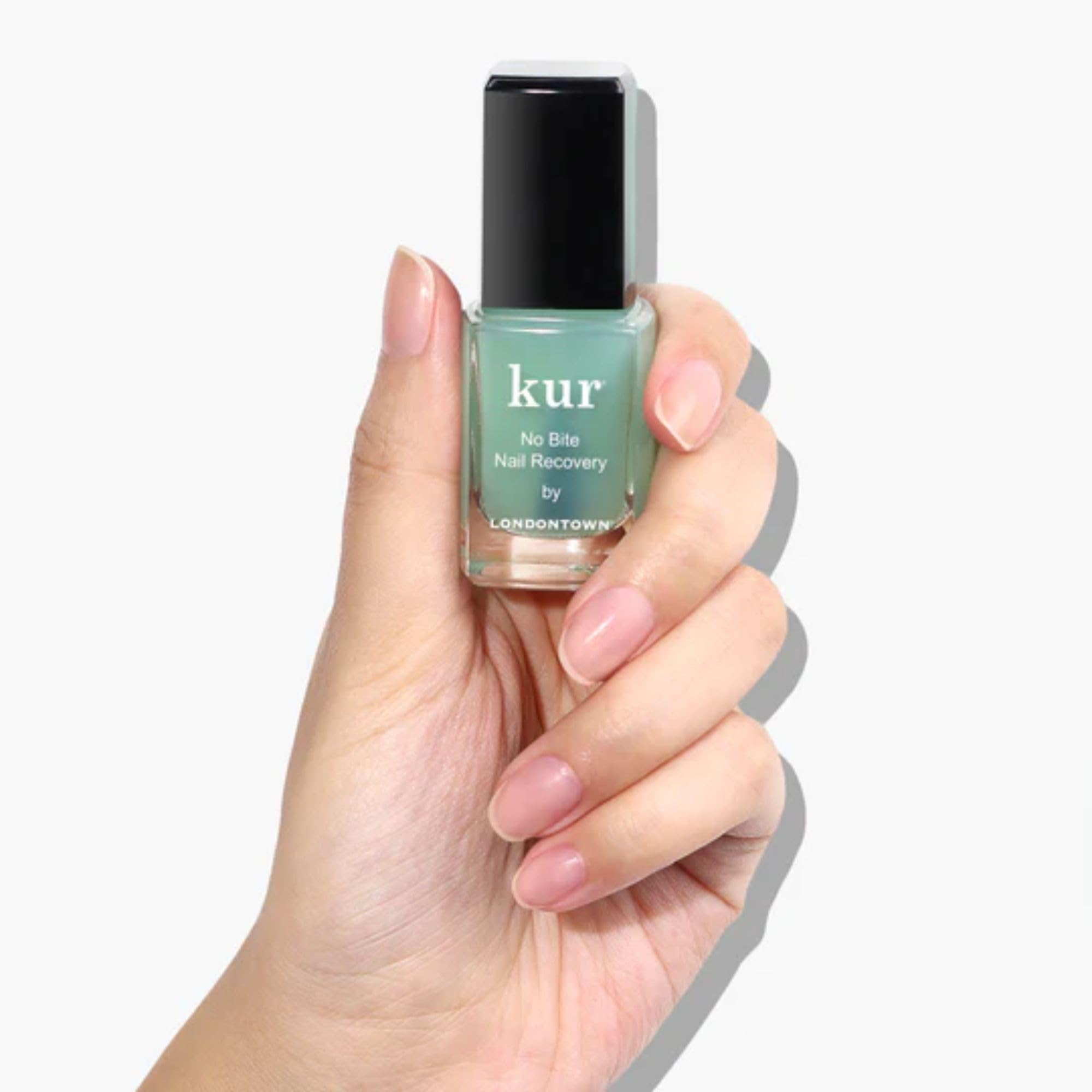 LONDONTOWN No Bite brush applies precise coating for effective nail biting prevention.