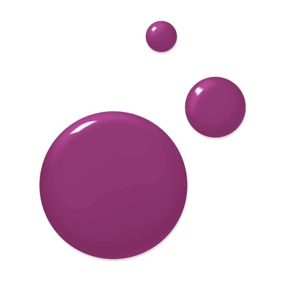 LONDONTOWN UV/LED gel polish glow with deep violet hue on nails.