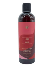 Long & Luxe conditioner shown detangling for easier styling.