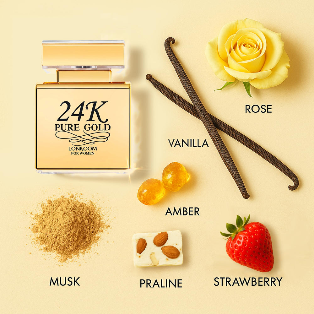 Lonkoom gold-accent packaging ideal for gifting and first impressions.