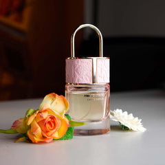 Lonkoom Lock Pink Temptation packaging side highlights travel-friendly size