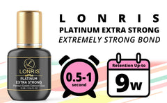 LONRIS lash extension glue professionally tested for reliability.