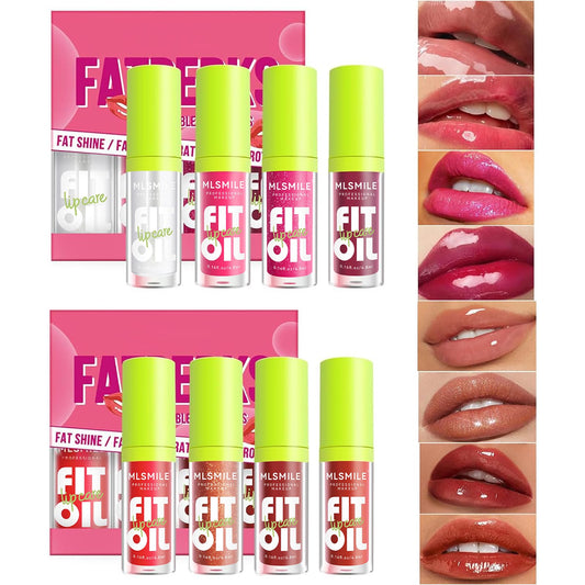 Loobexery fat oil lip gloss in 8 shades for everyday glossy lips.