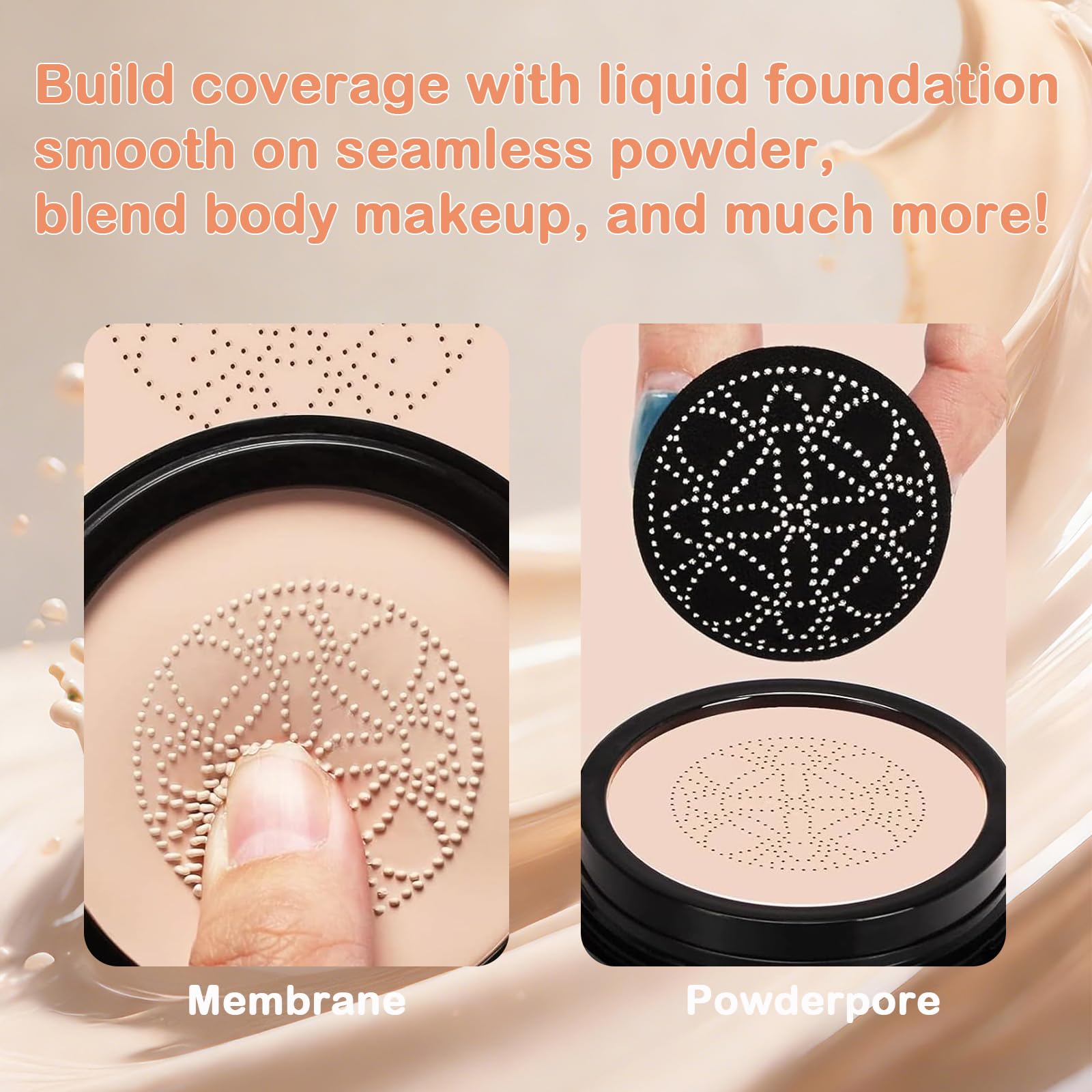 Loobexery Hush Foundation full-coverage finish minimizes imperfections.