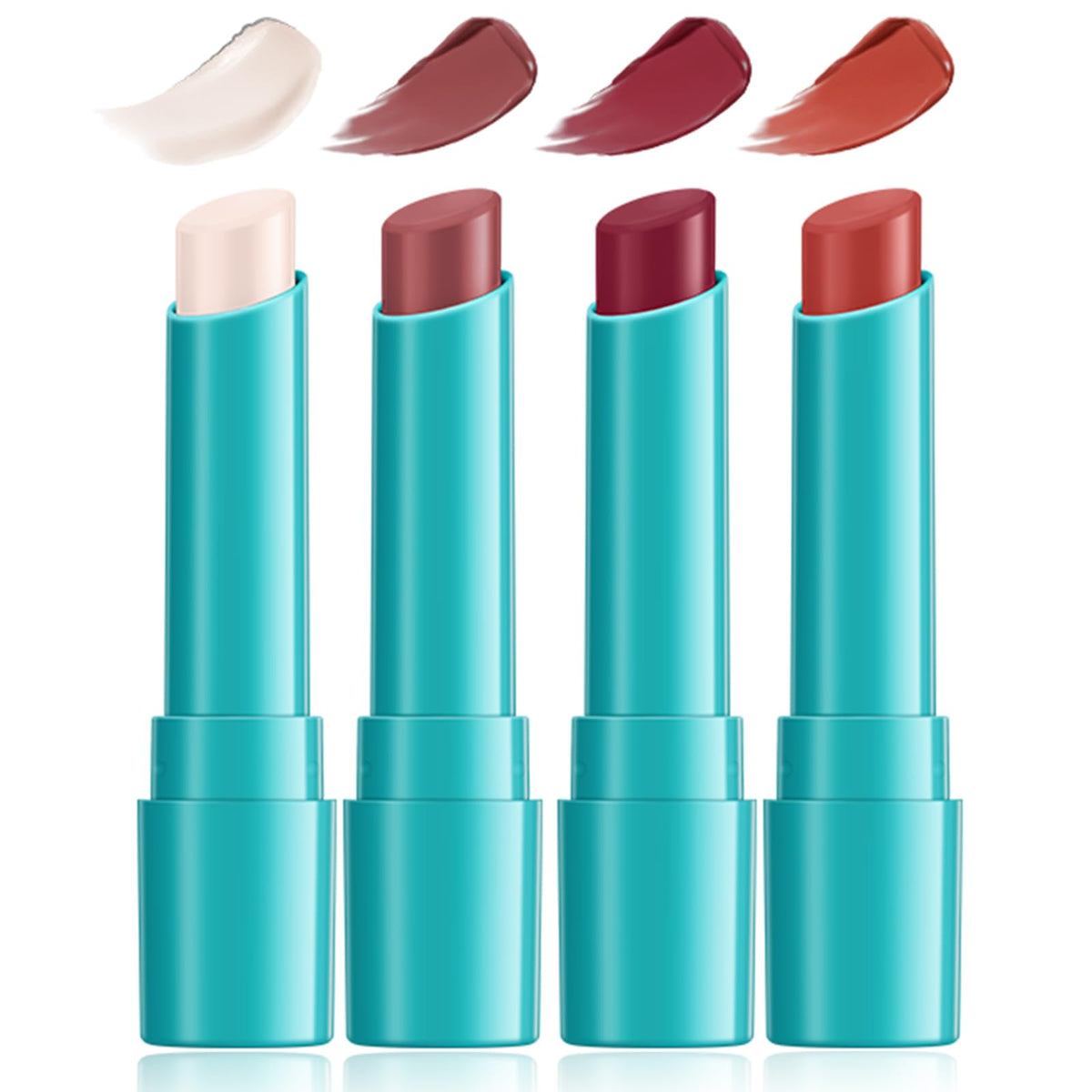 Loobexery lip tint four shades set for versatile everyday looks.