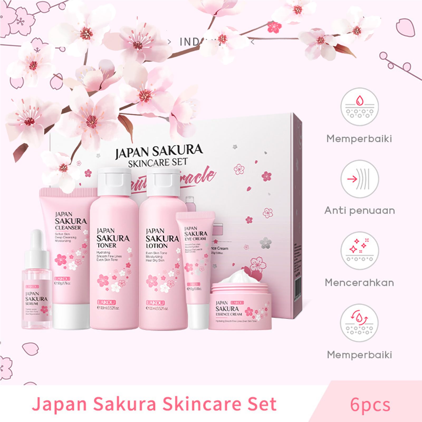 Loobexery Sakura toner helps balance skin and prep for moisturizer