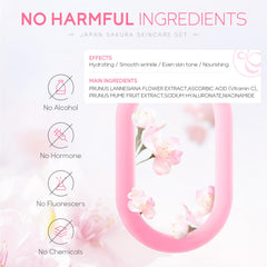Loobexery Sakura travel kit convenient for on-the-go skincare