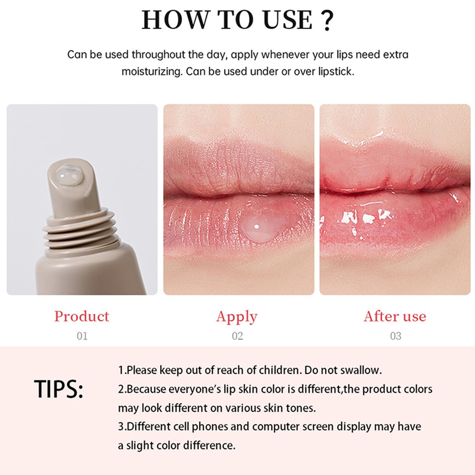 Loobexery balm suitable for sensitive lips delivering subtle shine and comfort.