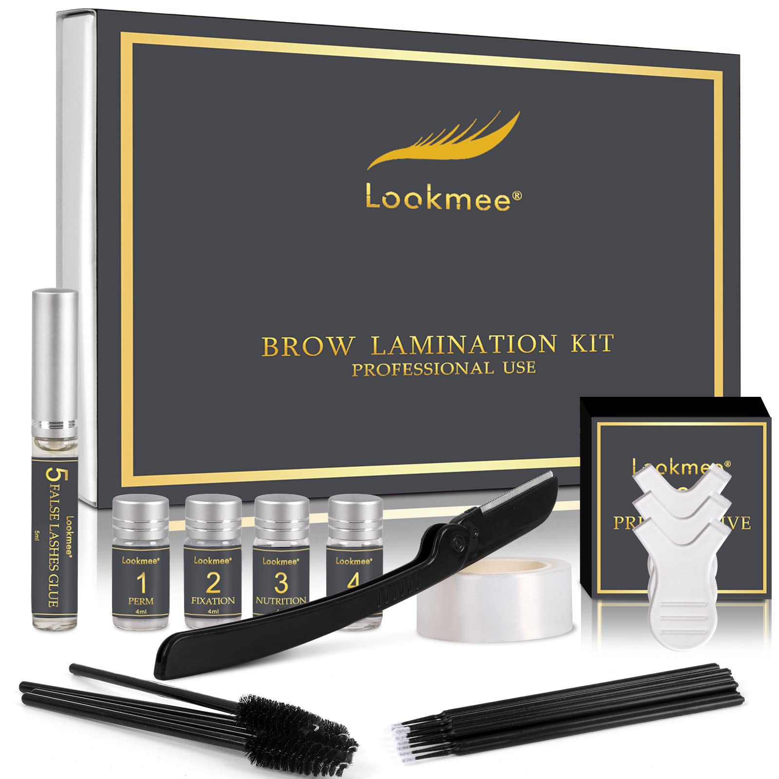 Lookmee lash lift kit packaging ready for at-home professional results.