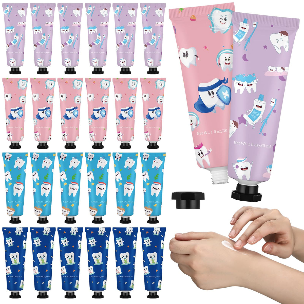 Loopeer dental hygienist hand cream 36-pack for on-the-go moisture at work