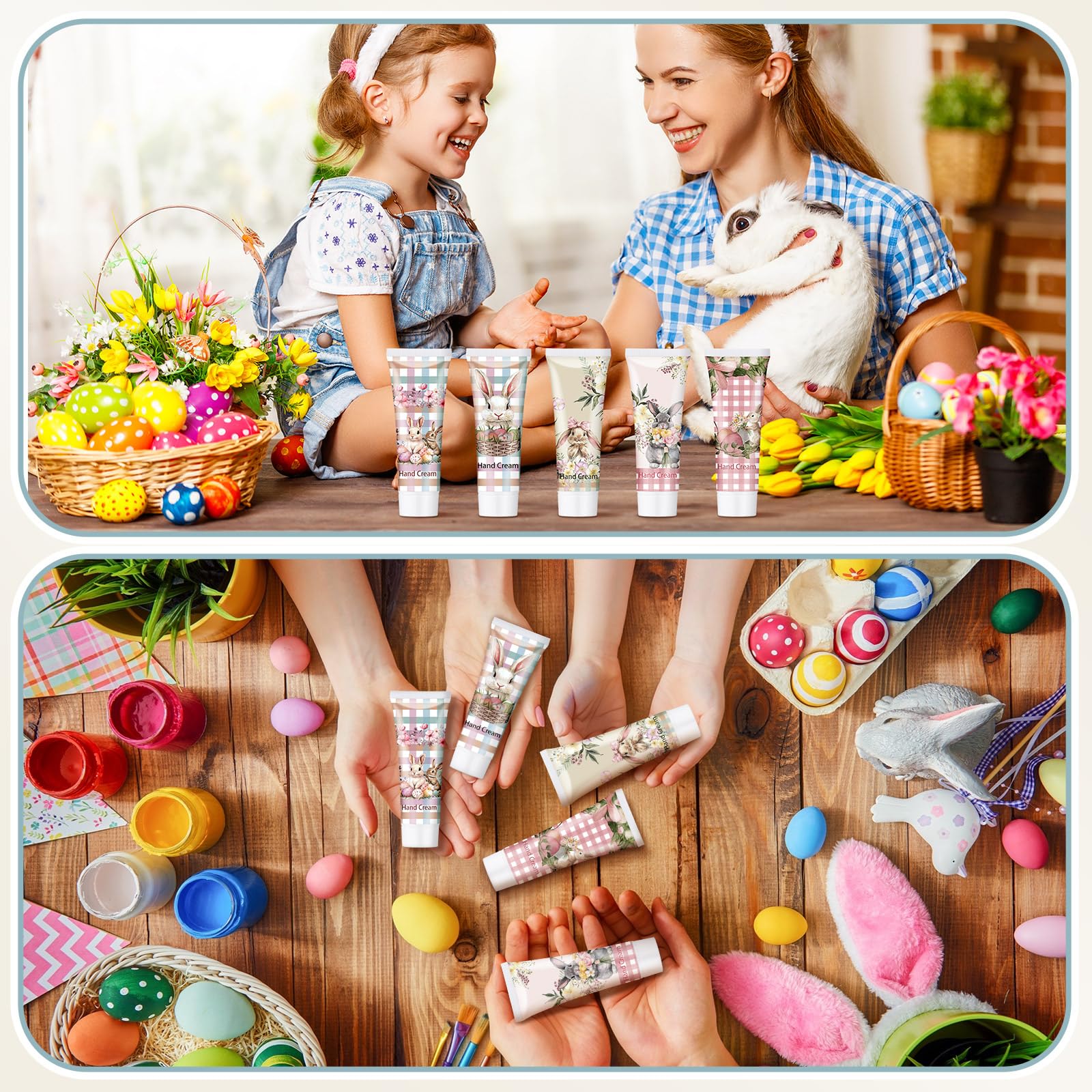 Loopeer Easter hand cream party favors for egg hunts and celebrations.