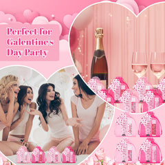 Close-up of heart design on Galentine's gift element