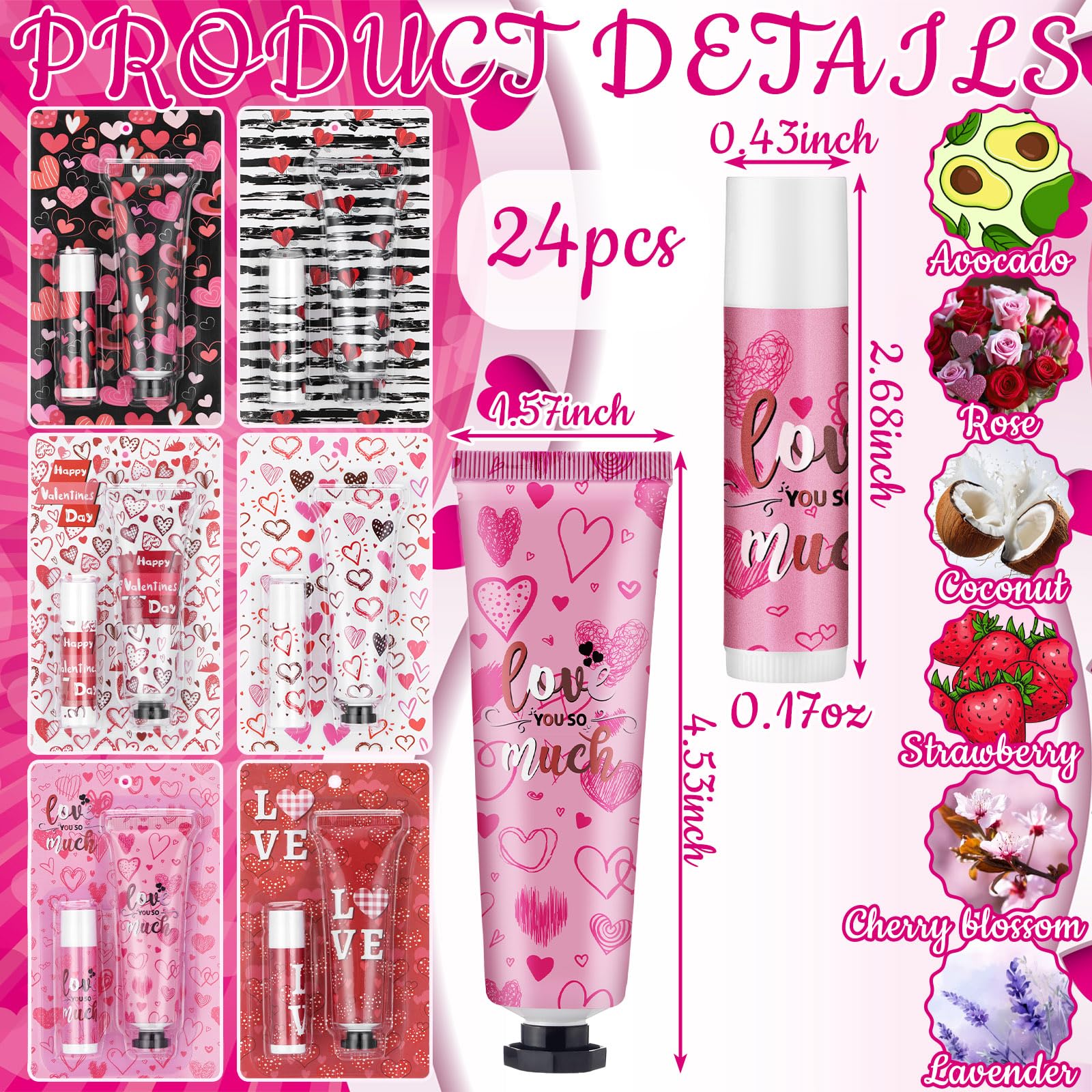 Loopeer Valentine lip balm 0.17oz ideal for soft lips